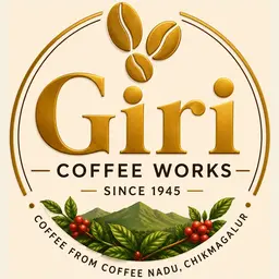 Giri Coffee Works emblem — gold 'Giri', since 1945